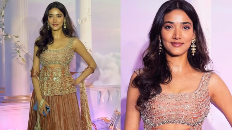 Medha Shankr Stuns In Pink And Gold Lehenga, Serves Major Wedding Season Fashion Inspiration