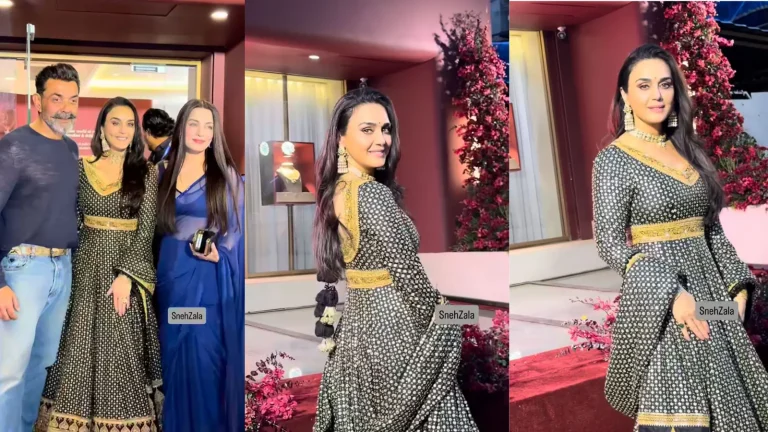 Preity Zinta Turns Heads in ₹9.12 Lakh Black Pishwas at Jewellery Store Launch