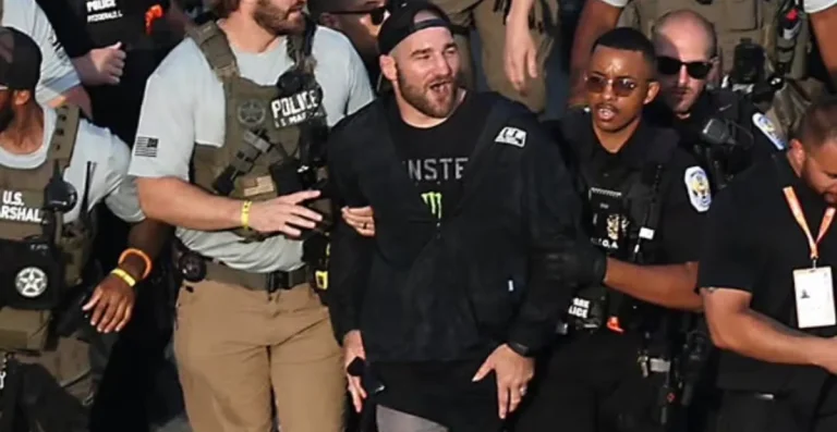 Sean Strickland Escorted Out Of UFC Freedom 250 Fan Festival After Crowd Surge