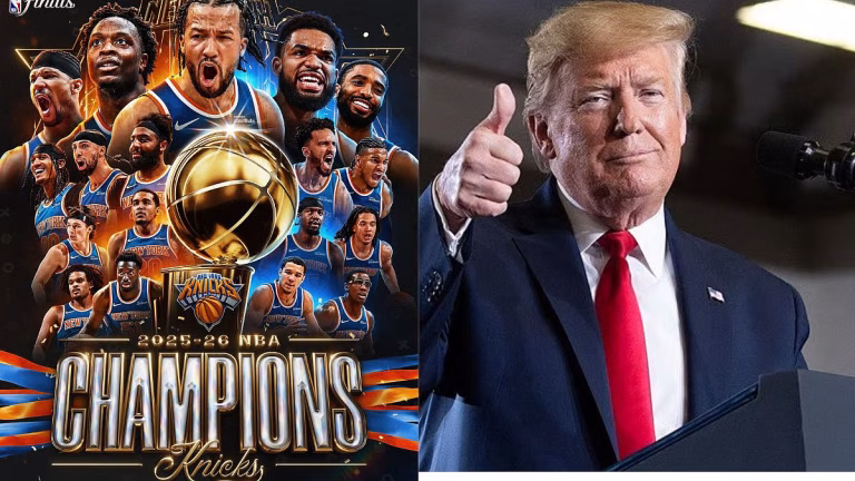 Donald Trump Congratulates New York Knicks On Clinching NBA Title