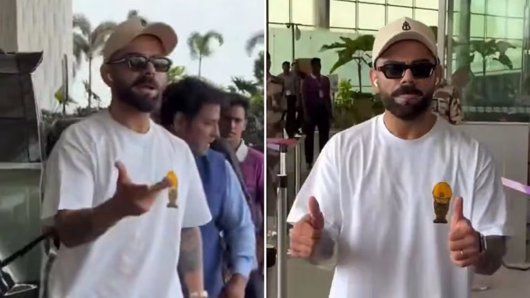 Virat Kohli's Airport Banter Qith Paps Is Breaking the Internet! WATCH