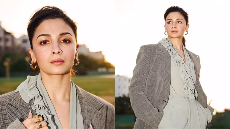 Alia Bhatt Embraces Corporate-Core Fashion In Chic Balmain Look During ‘Alpha’ Promotions