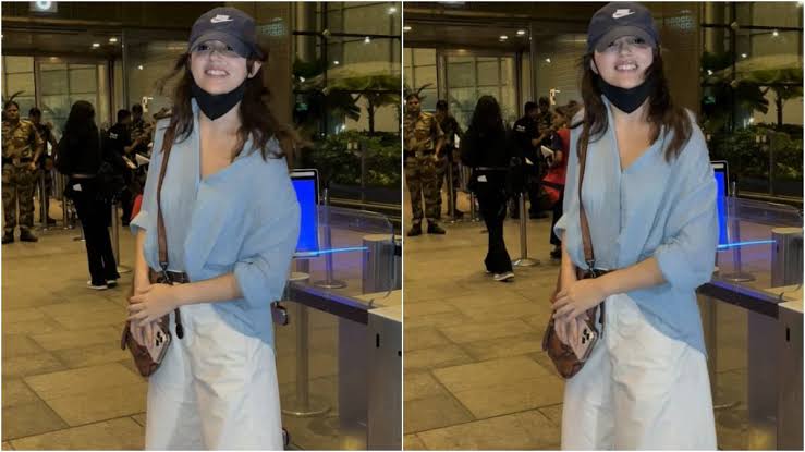 Aneet Padda Masters Quiet Luxury with Ralph Lauren and Zara Staples at Mumbai Airport