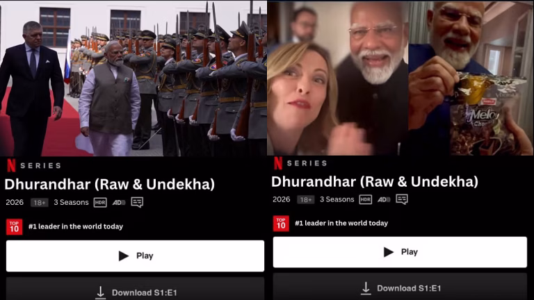 BJP Joins Netflix Trend With ‘Dhurandhar: Raw & Undekha’ Featuring PM Modi Videos, Internet Reacts