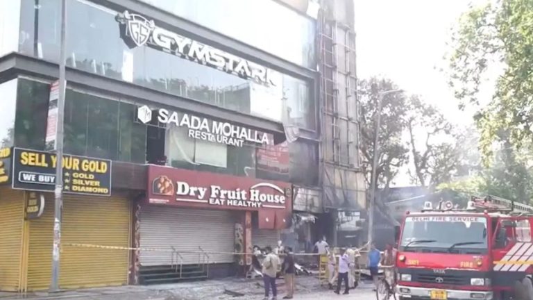 Massive Fire Erupts At Delhi Restaurant Near Govindpuri Flyover