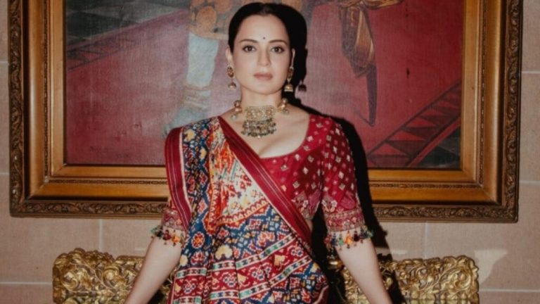 Kangana Ranaut's Patan Patola Saree Celebrates India's Rich Textile Heritage