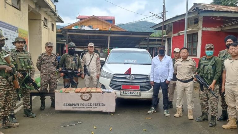 Fake Army Vehicle Busted With 15 Kg Opium In Manipur