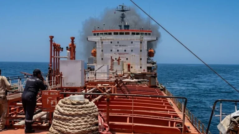All 24 Indian Crew Members Safe After Oil Tanker Fire Near Strait of Hormuz
