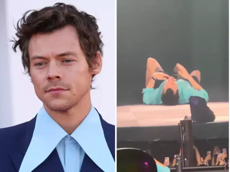 Harry Styles Collapses on Stage After Choking During Wembley Concert