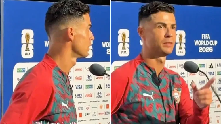 Cristiano Ronaldo Snubs Reporter's Lionel Messi Question
