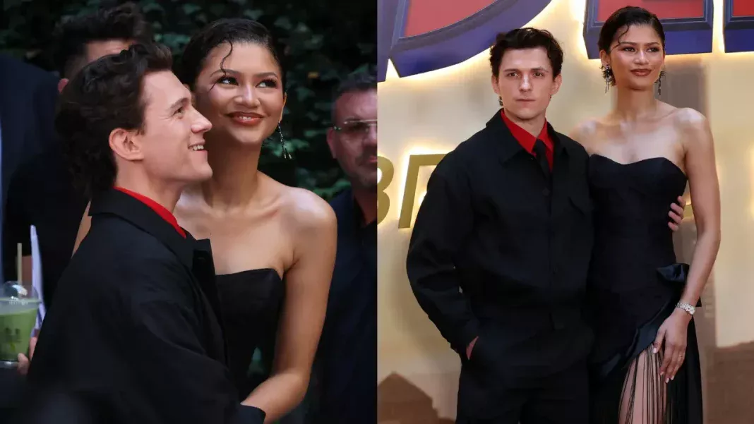 Zendaya And Tom Holland Turn Heads In Coordinated Black Looks At Spider-Man: Brand New Day Event In Madrid