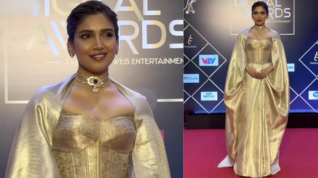 Bhumi Pednekar Turns Heads In A Modern Kanjivaram Creation At IWMbuzz Digital Awards 2026