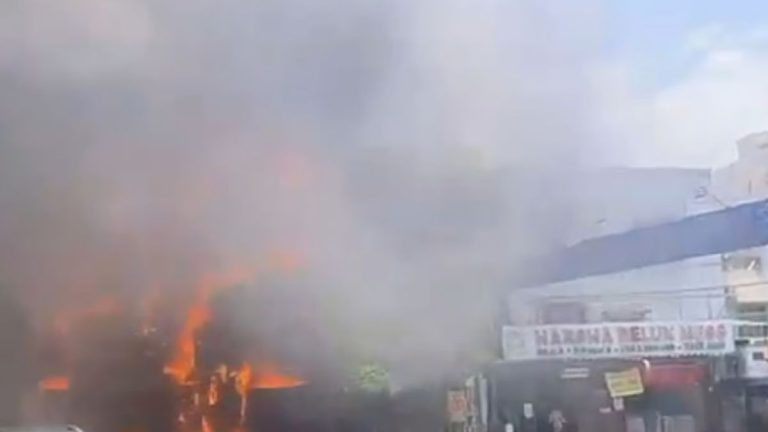 Helmet Showroom Blaze Triggers Panic In Ameerpet