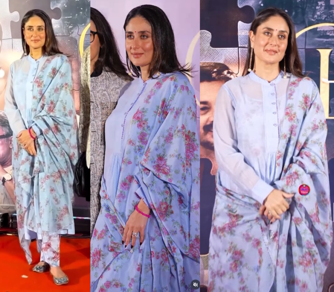 Kareena Kapoor Khan Redefines Timeless Glamour In A Floral Kurta Set