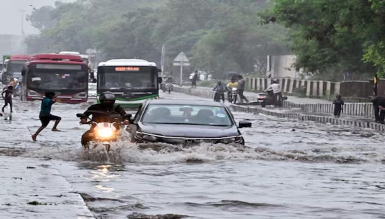 Delhi Records Wettest July Day In Three Years As Heavy Rain Brings Traffic Chaos And Flooding