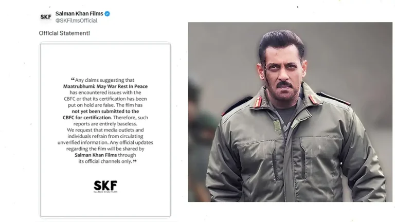 Salman Khan Films Denies Reports Of Maatrubhumi Facing Issues With CBFC