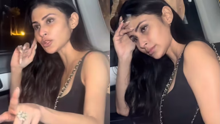Mouni Roy Loses Cool As Paparazzi Keep Filming Her Inside Car