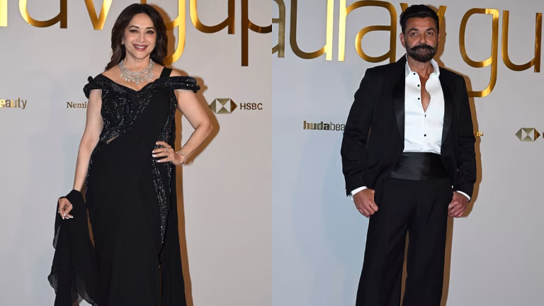 Madhuri Dixit, Bobby Deol Lead the Glamour at Gaurav Gupta’s ‘Light Song’ Couture Showcase
