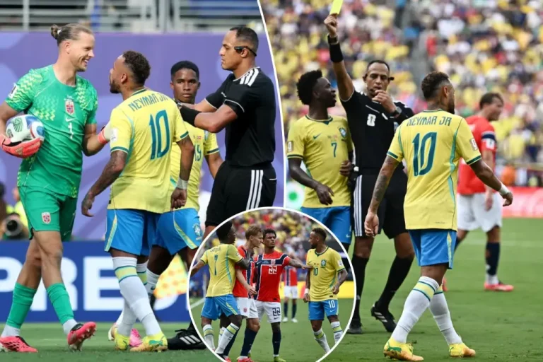 Neymar's Heated Exchange With Norway Goalkeeper Nyland Before Penalty Goes Viral