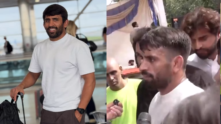 Olympian Bajrang Punia Visits Jantar Mantar, Extends Support to Ongoing CJP Protest