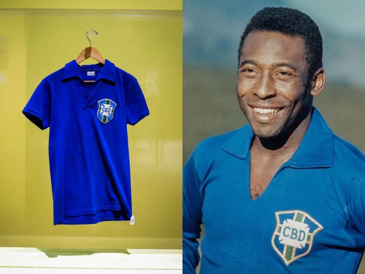 Pele's 1958 World Cup Final Shirt Sells For Record Price At Sotheby's Auction