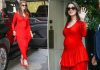Pregnant Anne Hathaway Flaunts Baby Bump In Stunning Red Look During The Odyssey Press Tour Pregnant Anne Hathaway Flaunts Baby Bump In Stunning Red Look During The Odyssey Press Tour