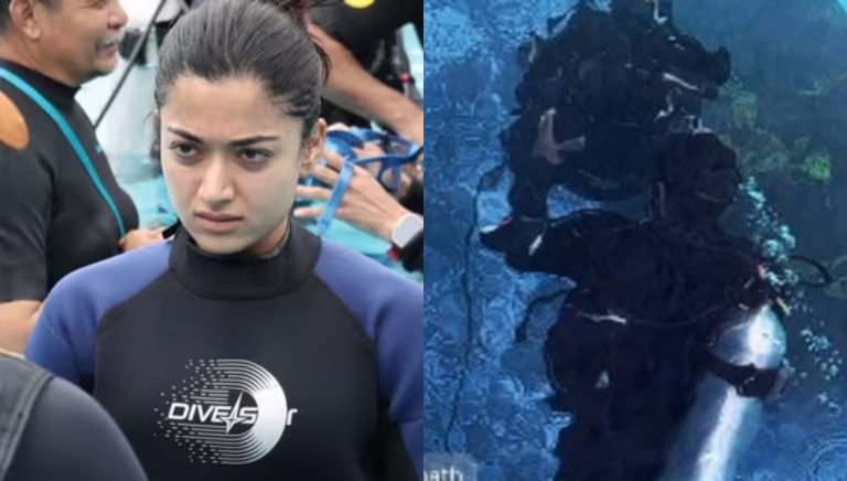 Rashmika Mandanna Wraps Up Intense Underwater Action Sequence For Mysaa