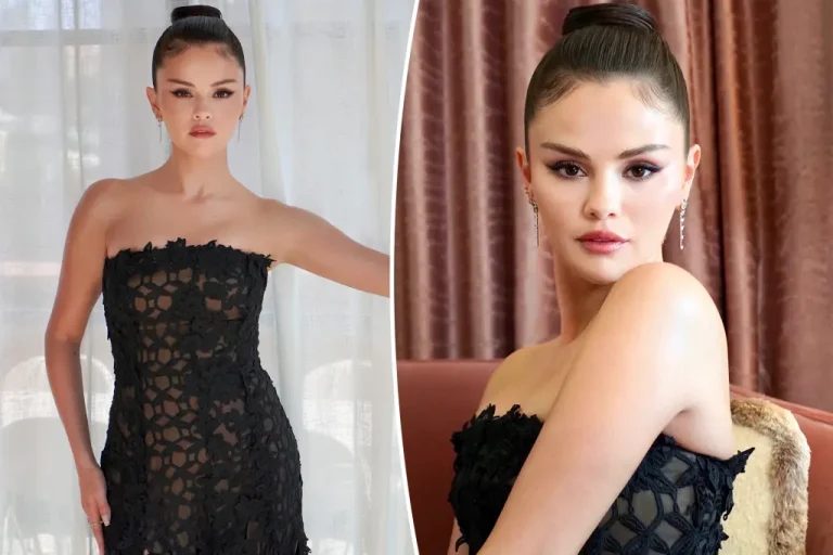 Selena Gomez Dons Lacy Oscar de la Renta LBD for Taylor Swift’s Rehearsal Dinner