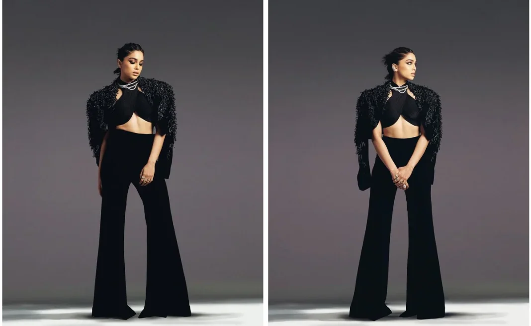 Sharvari Turns Heads in ₹97,000 Black MISHO Co-ords Paired With Gucci Horsebit Pumps
