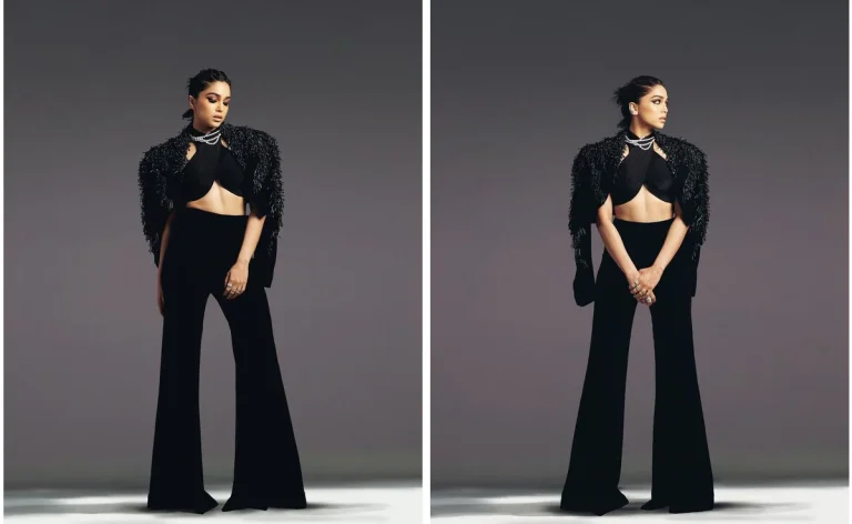 Sharvari Turns Heads in ₹97,000 Black MISHO Co-ords Paired With Gucci Horsebit Pumps