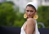 Zendaya Turns Heads In A Backless White Gown For The Odyssey Press Tour In London Zendaya Turns Heads In A Backless White Gown For The Odyssey Press Tour In London