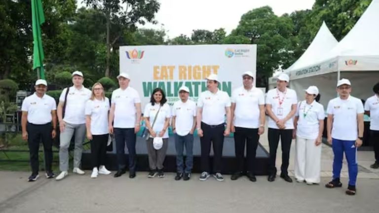 BRICS Delegates Take Part In Sukhna Lake Walkathon, Push ‘Stop Obesity’ Campaignv