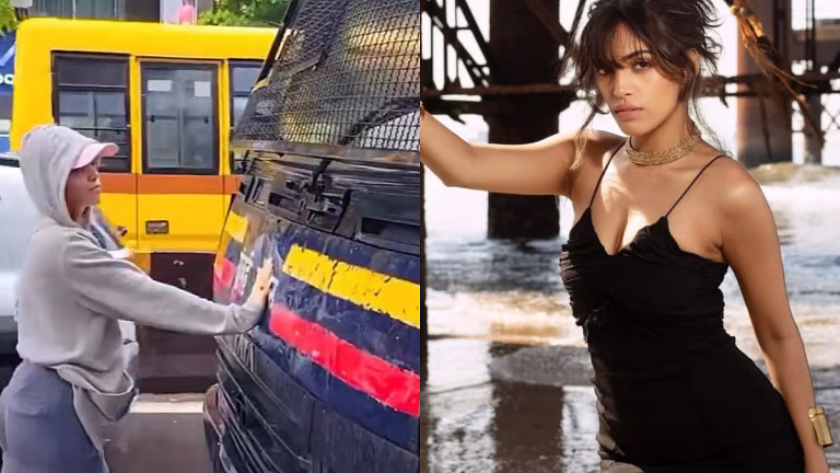 Who Is Rhiya Ahir? The 27-Year-Old Model Who Stood Alone Before A Police Van At Mumbai's Student Protest