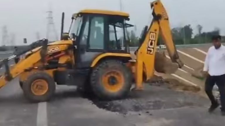 Ganga Expressway Link Road Damaged 2 Months After Inauguration