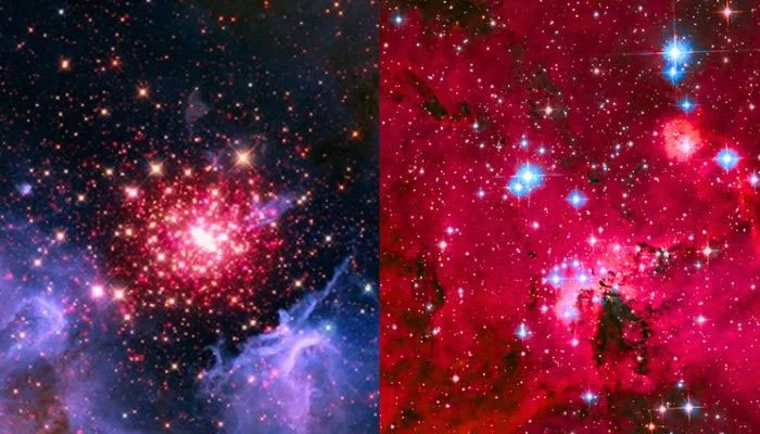 NASA's Hubble Captures Stunning Image of Stellar Nursery LH 95 Filled With Thousands of Young Stars