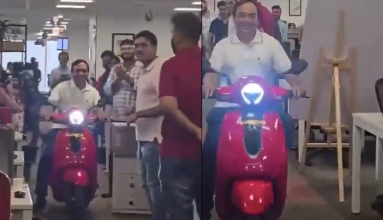 NoBroker CEO Rides Scooty Through Office To Celebrate Team's Success, Wins Hearts Online