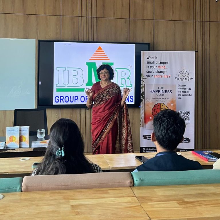 IBMR Hosts Faculty Dialogue on The Happiness Code